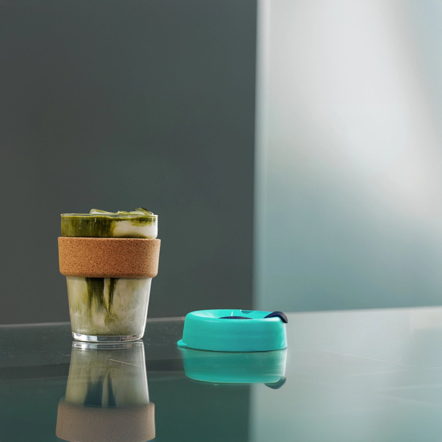 KeepCup Brew Cork M Taza Reutilizable De Vidrio 12oz 340ml