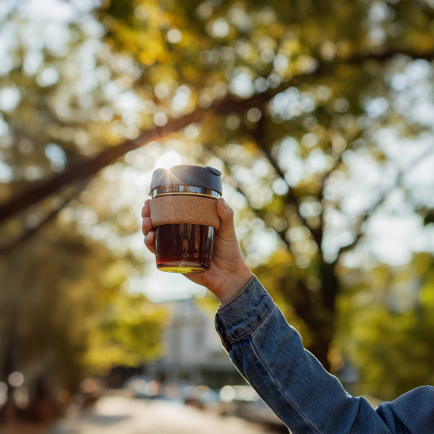 KeepCup Brew Cork M Taza Reutilizable De Vidrio 12oz 340ml