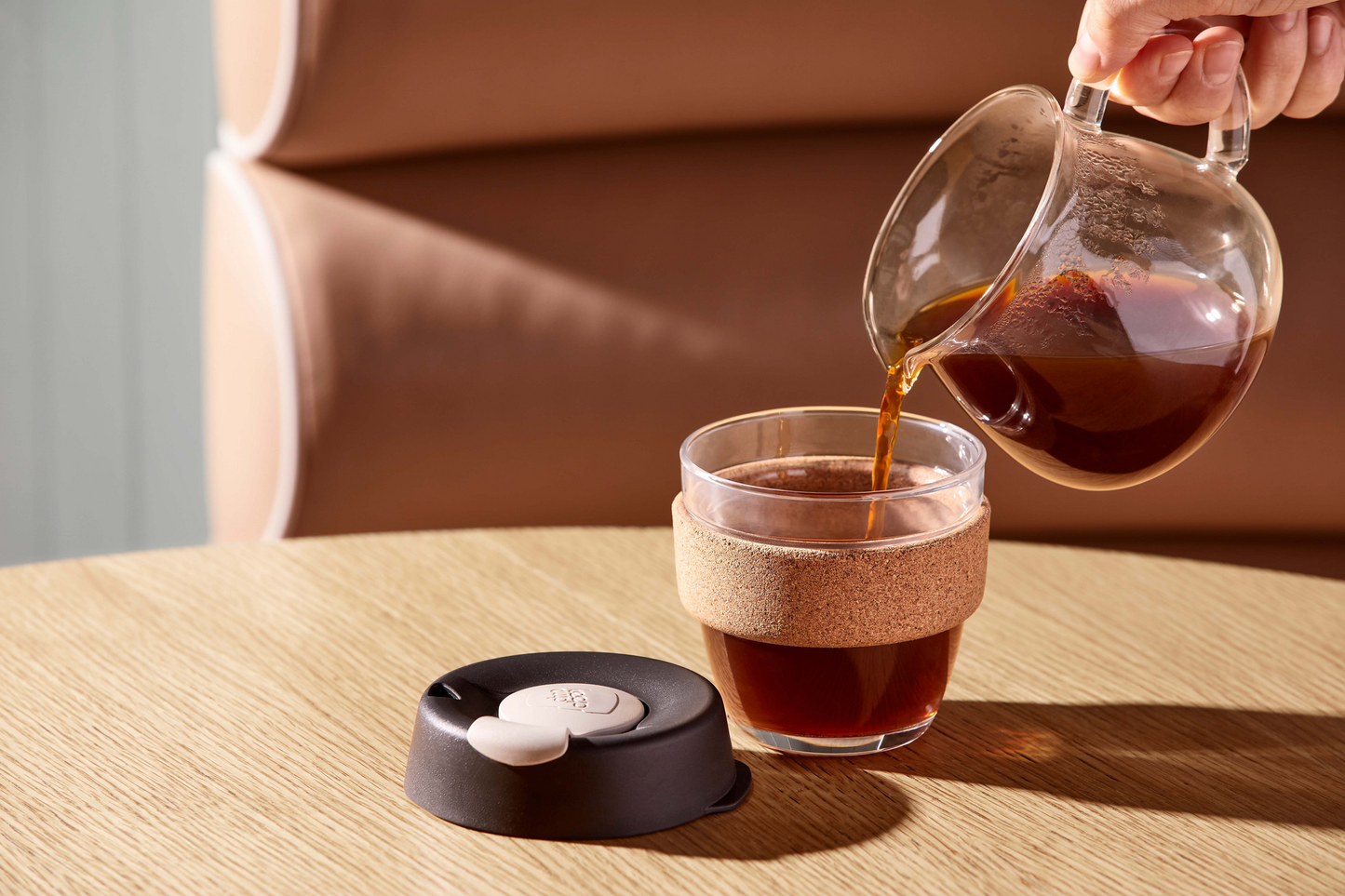 KeepCup Brew Cork S Taza Reutilizable De Vidrio 8oz 227ml