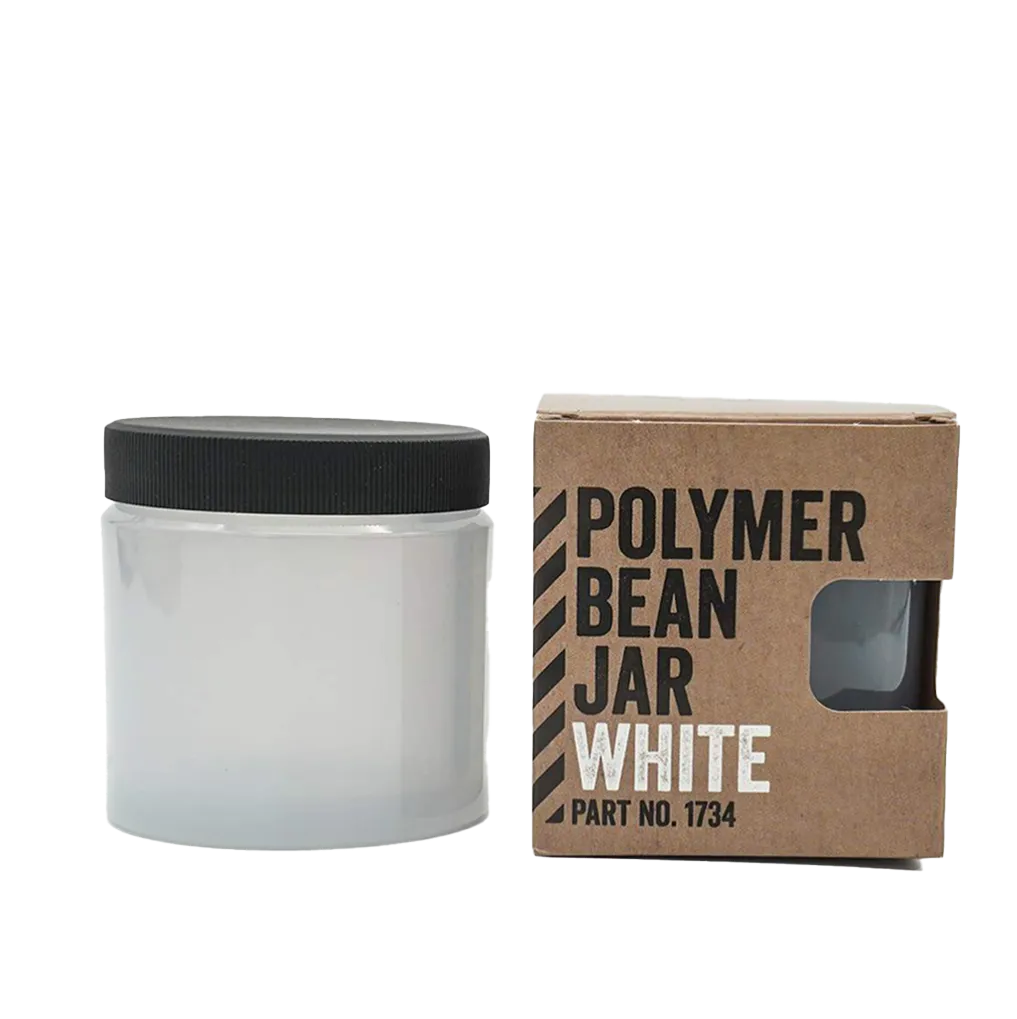 Polymer Bean Jar White