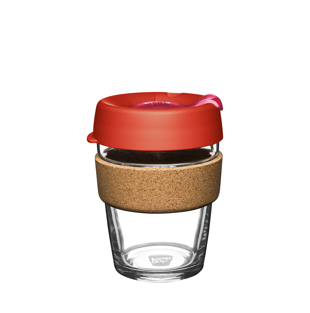 KeepCup Brew Cork M Taza Reutilizable De Vidrio 12oz 340ml Daybreak