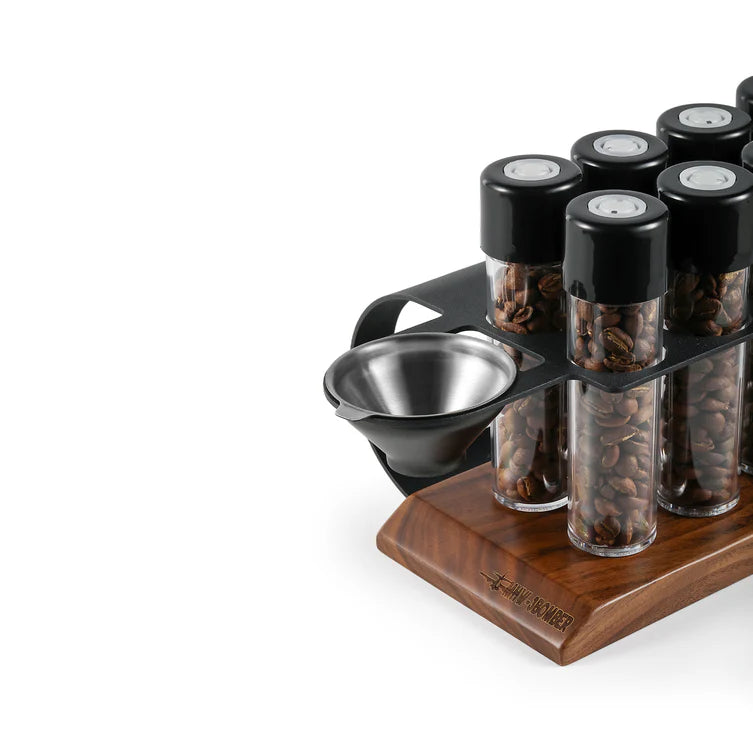 MHW-3BOMBER Energy Coffee Beans Storage Tubes Set | Set de 8 Tubos para Café