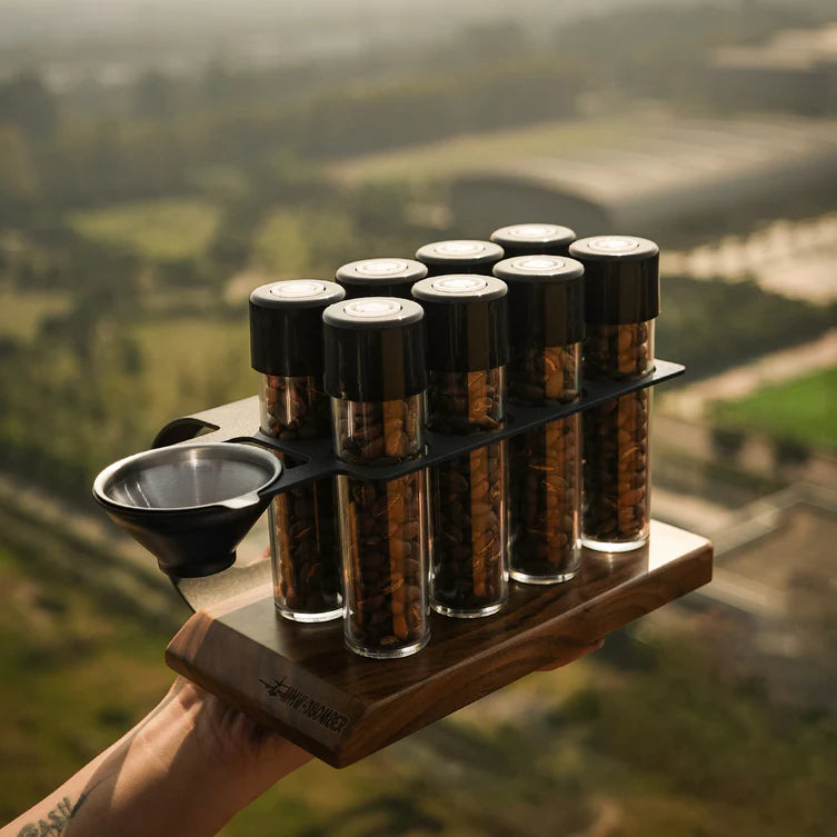 MHW-3BOMBER Energy Coffee Beans Storage Tubes Set | Set de 8 Tubos para Café