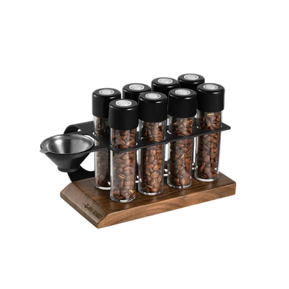 MHW-3BOMBER Energy Coffee Beans Storage Tubes Set | Set de 8 Tubos para Café