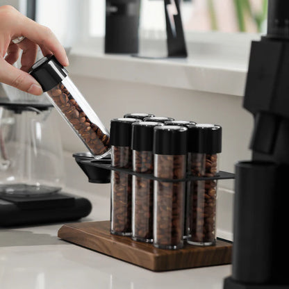 MHW-3BOMBER Energy Coffee Beans Storage Tubes Set | Set de 8 Tubos para Café