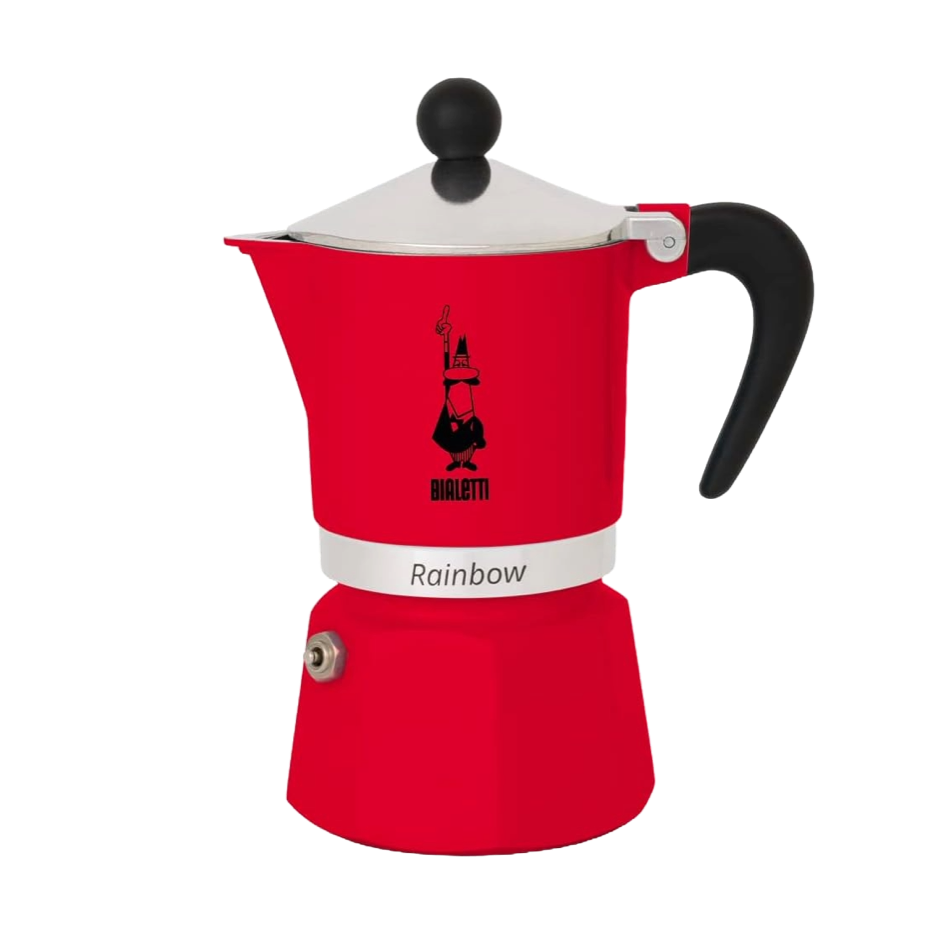 Cafetera Bialetti Moka Rainbow Red