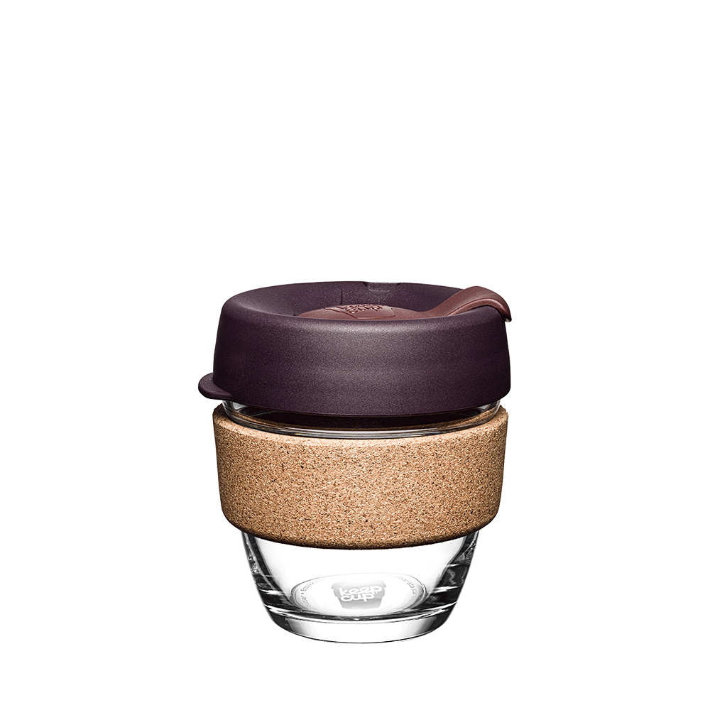 KeepCup Brew Cork S Taza Reutilizable De Vidrio 8oz 227ml Alder