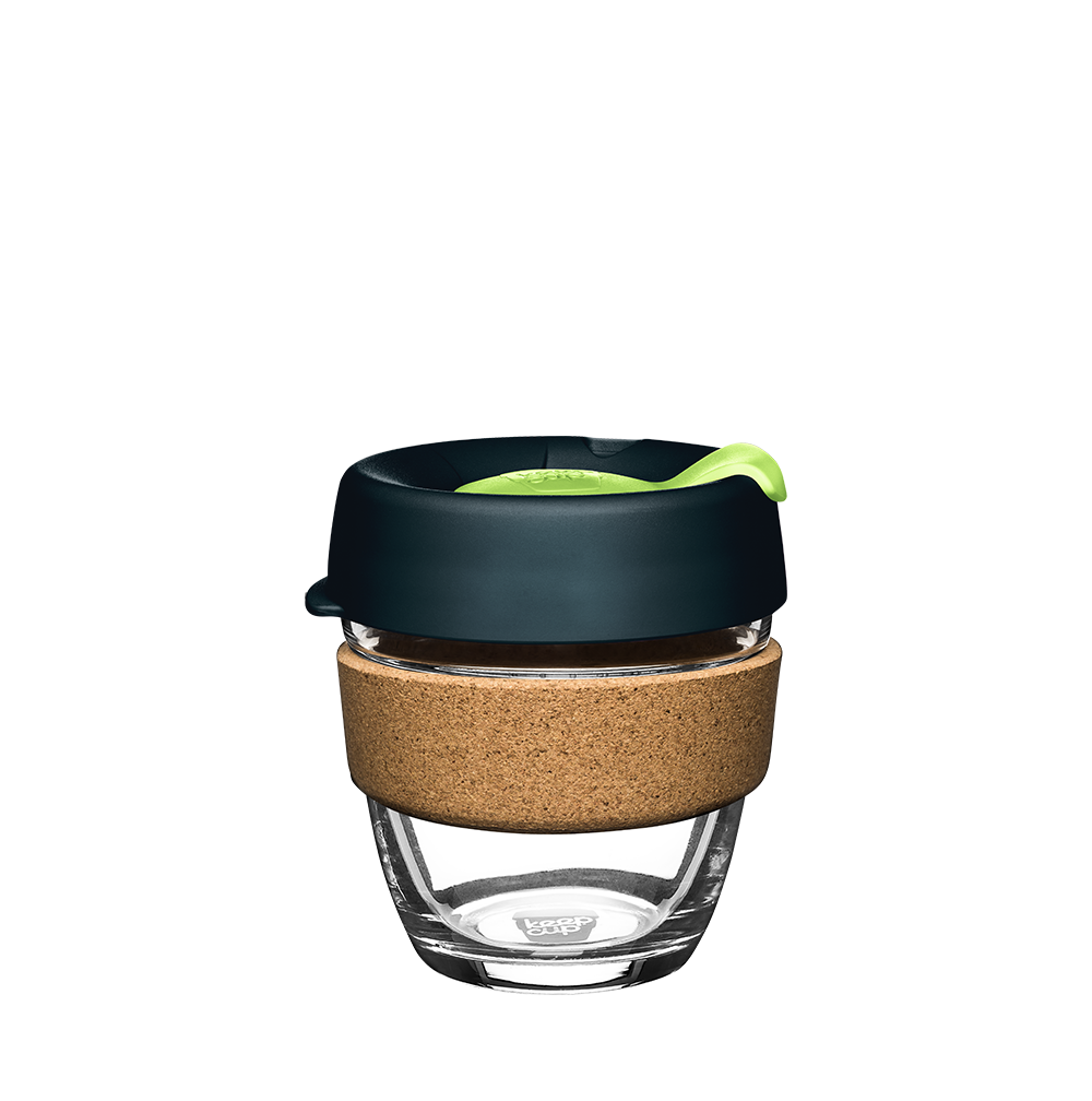 KeepCup Brew Cork S Taza Reutilizable De Vidrio 8oz 227ml Deep