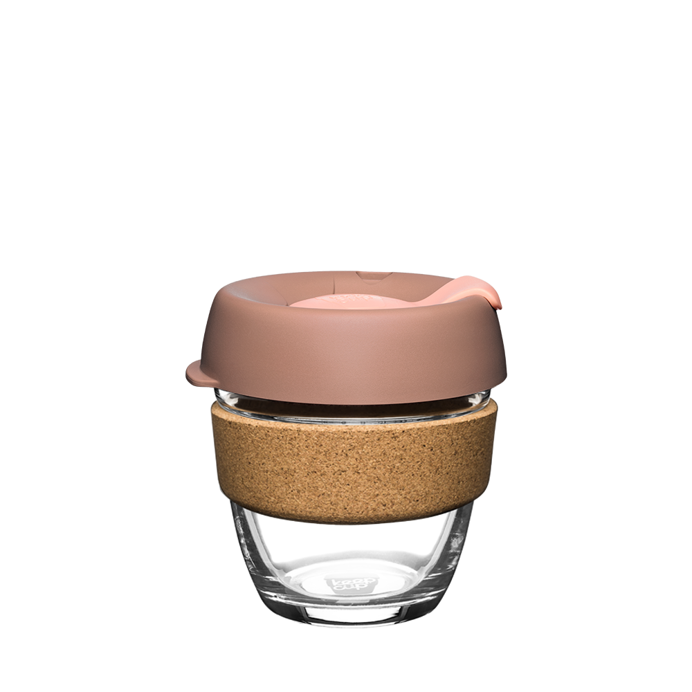 KeepCup Brew Cork S Taza Reutilizable De Vidrio 8oz 227ml Frappe