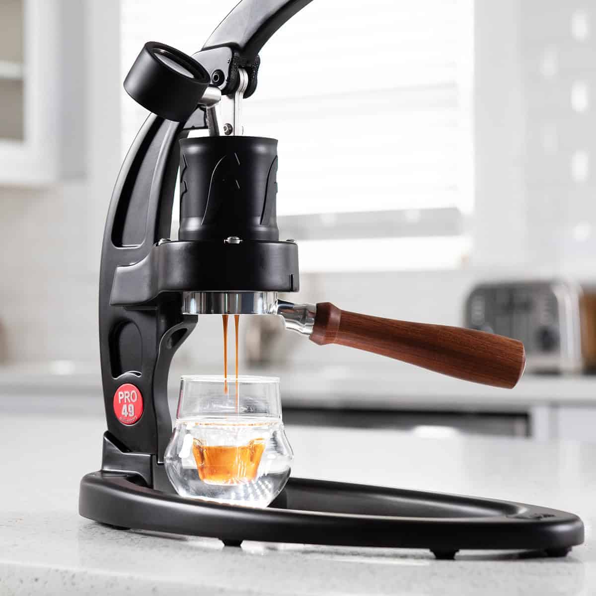Flair 49 PRO extracción de espresso