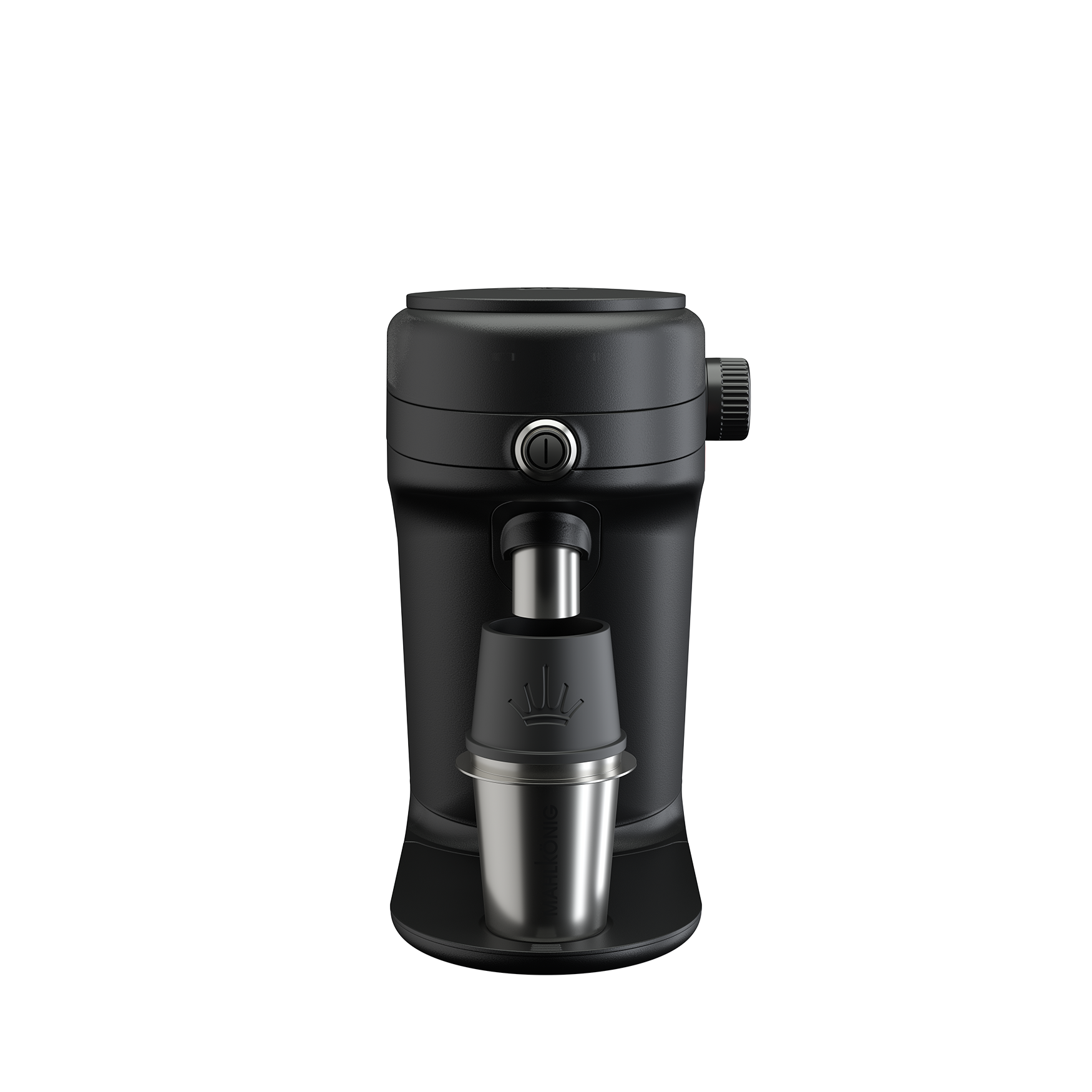 Mahlkönig X64 SD negro con vaso dosificador de acero inoxidable tipo portafiltro