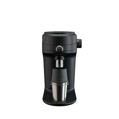 Mahlkönig X64 SD negro con vaso dosificador de acero inoxidable tipo portafiltro
