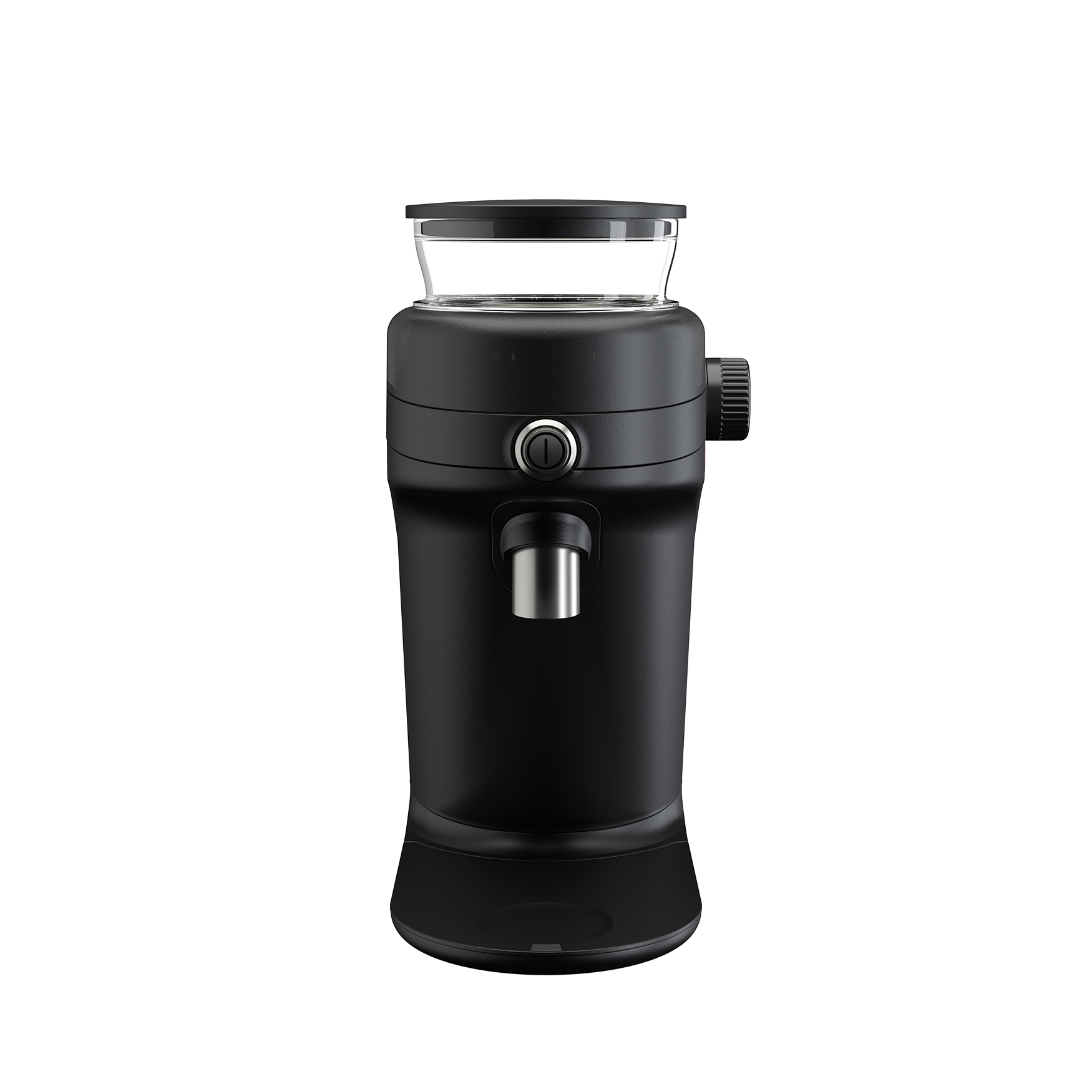 Mahlkönig X64 SD negro con extensión de tolva de mayor capacidad, vista frontal