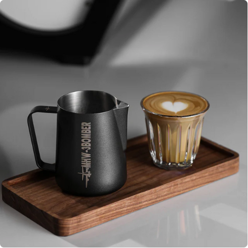 Jarra de leche profesional MHW-3BOMBER 5.0 negro mate 500ml – vista 3