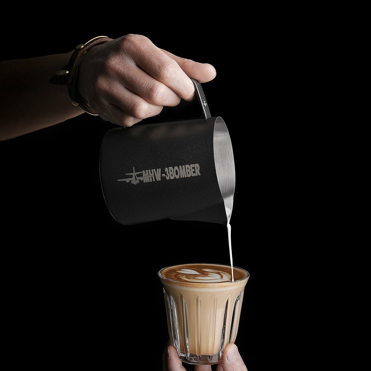 MHW-3BOMBER Milk Pitcher 5.0 Matte Black 500ml