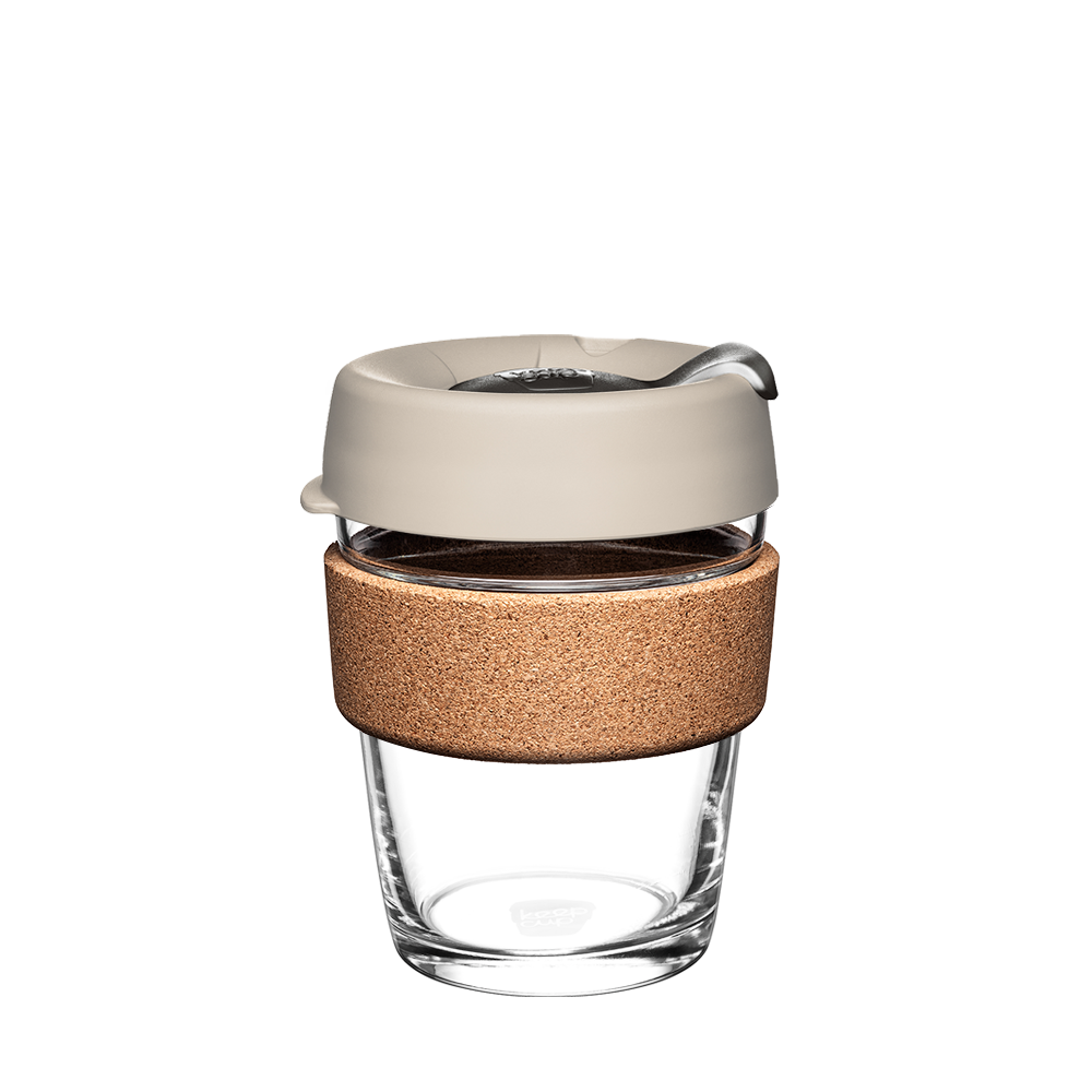 KeepCup Brew Cork M Taza Reutilizable De Vidrio 12oz 340ml Filter